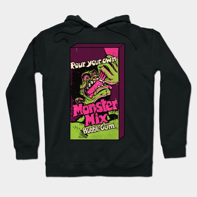 Monster Mix 70s Candy Bubble Gum Hoodie by darklordpug